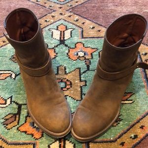Madewell brown moto booties
